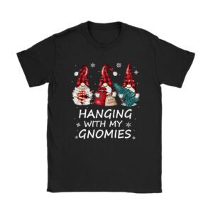 Hanging With My Gnomies Funny Christmas Garden Gnome Gifts T-Shirt