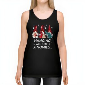 Hanging With My Gnomies Funny Christmas Garden Gnome Gifts Tank Top 2 2