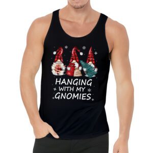 Hanging With My Gnomies Funny Christmas Garden Gnome Gifts Tank Top 3 2