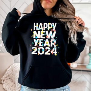 Happy New Year NYE Party 2024 Funny New Years Eve Confetti Hoodie 1 7