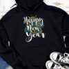 Happy New Year NYE Party 2024 Funny New Years Eve Confetti Hoodie