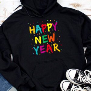 Happy New Year NYE Party 2024 Funny New Years Eve Confetti Hoodie