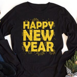 Happy New Year NYE Party 2024 Funny New Years Eve Confetti Longsleeve Tee 1