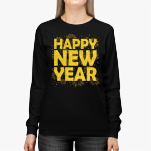 Happy New Year NYE Party 2024 Funny New Years Eve Confetti Longsleeve Tee 2