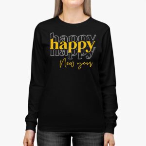 Happy New Year NYE Party 2024 Funny New Years Eve Confetti Longsleeve Tee 2 5