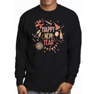 Happy New Year NYE Party 2024 Funny New Years Eve Confetti Longsleeve Tee 3 10