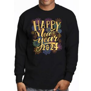 Happy New Year NYE Party 2024 Funny New Years Eve Confetti Longsleeve Tee 3 6