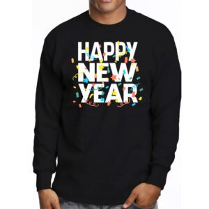 Happy New Year NYE Party 2024 Funny New Years Eve Confetti Longsleeve Tee 3 8