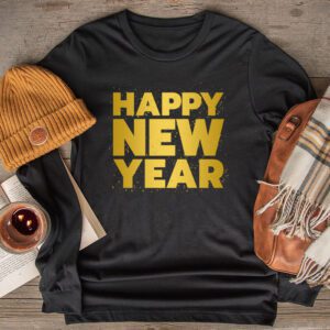 Happy New Year NYE Party 2024 Funny New Years Eve Confetti Longsleeve Tee