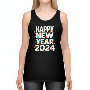 Happy New Year NYE Party 2024 Funny New Years Eve Confetti Tank Top 2 7