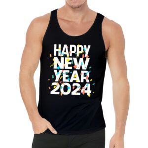 Happy New Year NYE Party 2024 Funny New Years Eve Confetti Tank Top 3 7