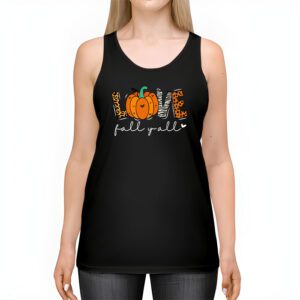 Hello Fall Pumpkin Love Fall YAll Leopard Peace Love Fall Tank Top 2 1