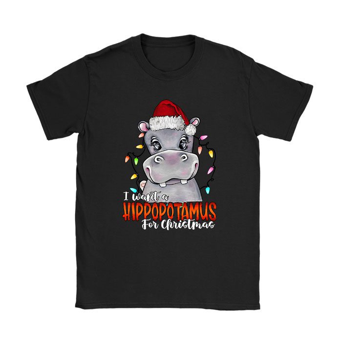 I-Want-A-Hippopotamus-For-Christmas-Xmas-Hippo-for-Kid-Women-T-Shirt I Want A Hippopotamus For Christmas Xmas Hippo for Kid Women T-Shirt