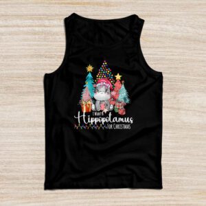 I Want A Hippopotamus For Christmas Xmas Hippo for Kid Women Tank Top