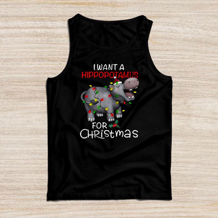 I-Want-A-Hippopotamus-For-Christmas-Xmas-Hippo-for-Kid-Women-Tank-Top I Want A Hippopotamus For Christmas Xmas Hippo for Kid Women Tank Top