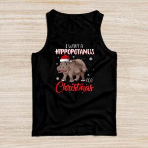 I Want A Hippopotamus For Christmas Xmas Hippo for Kid Women Tank Top