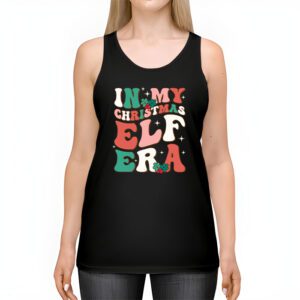 In My Christmas Elf Era Xmas Groovy Santa Squad Holiday Tank Top 2