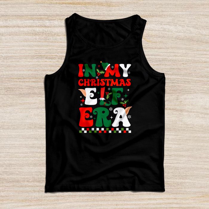 In-My-Christmas-Elf-Era-Xmas-Groovy-Santa-Squad-Holiday-Tank-Top In My Christmas Elf Era Xmas Groovy Santa Squad Holiday Tank Top