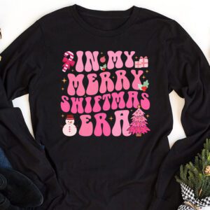 In My Merry Swiftmas Era Christmas Tree Snowflake Xmas Retro Longsleeve Tee 1 1