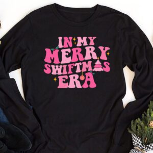 In My Merry Swiftmas Era Christmas Tree Snowflake Xmas Retro Longsleeve Tee 1 2