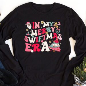 In My Merry Swiftmas Era Christmas Tree Snowflake Xmas Retro Longsleeve Tee 1 4