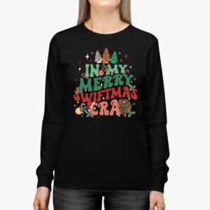 In My Merry Swiftmas Era Christmas Tree Snowflake Xmas Retro Longsleeve Tee 2