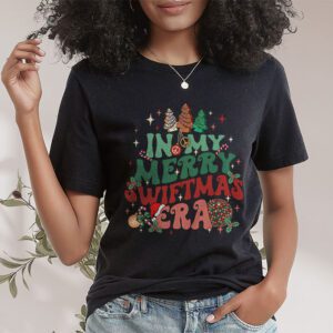 In My Merry Swiftmas Era Christmas Tree Snowflake Xmas Retro T Shirt 1