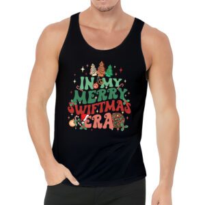 In My Merry Swiftmas Era Christmas Tree Snowflake Xmas Retro Tank Top 3