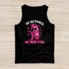 In October We Wear Pink Dinosaur Trex Breast Cancer Kids Tank Top