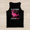 In October We Wear Pink Dinosaur Trex Breast Cancer Kids Tank Top