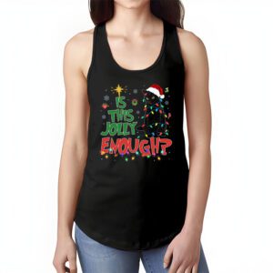 Is This Jolly Enough Black Cat Merry Christmas Tree Lights Tank Top 1 1