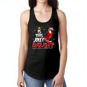 Is This Jolly Enough Black Cat Merry Christmas Tree Lights Tank Top 1 3