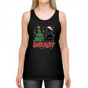 Is This Jolly Enough Black Cat Merry Christmas Tree Lights Tank Top 2 1