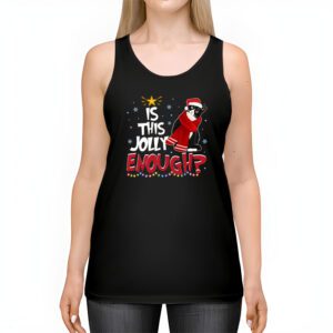 Is This Jolly Enough Black Cat Merry Christmas Tree Lights Tank Top 2 3