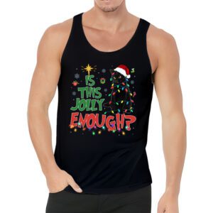 Is This Jolly Enough Black Cat Merry Christmas Tree Lights Tank Top 3 1