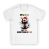 It's Fine I'm Fine Everything Is Fine Christmas Cat Santa T-Shirt
