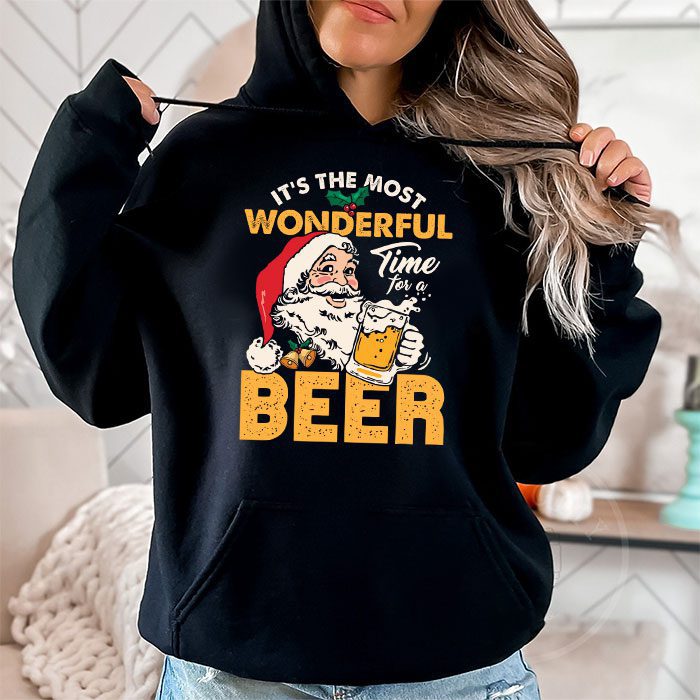 Its-The-Most-Wonderful-Time-For-A-Beer-Santa-Hat-Christmas-Hoodie-1 Its The Most Wonderful Time For A Beer Santa Hat Christmas Hoodie 1 1