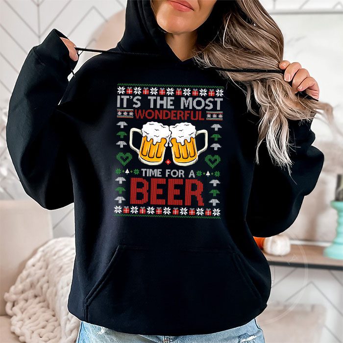 Its-The-Most-Wonderful-Time-For-A-Beer-Santa-Hat-Christmas-Hoodie-1 Its The Most Wonderful Time For A Beer Santa Hat Christmas Hoodie 1 4
