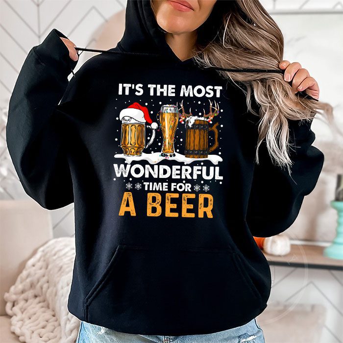 Its-The-Most-Wonderful-Time-For-A-Beer-Santa-Hat-Christmas-Hoodie-1 Its The Most Wonderful Time For A Beer Santa Hat Christmas Hoodie 1 7