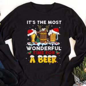 It's The Most Wonderful Time For A Beer Santa Hat Christmas Longsleeve Tee 1 Its The Most Wonderful Time For A Beer Santa Hat Christmas Longsleeve Tee 1 6
