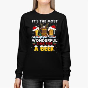 It's The Most Wonderful Time For A Beer Santa Hat Christmas Longsleeve Tee 2 Its The Most Wonderful Time For A Beer Santa Hat Christmas Longsleeve Tee 2 6