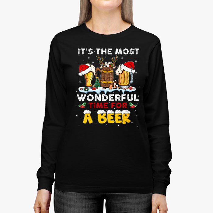 Its-The-Most-Wonderful-Time-For-A-Beer-Santa-Hat-Christmas-Longsleeve-Tee-2 Its The Most Wonderful Time For A Beer Santa Hat Christmas Longsleeve Tee 2 6