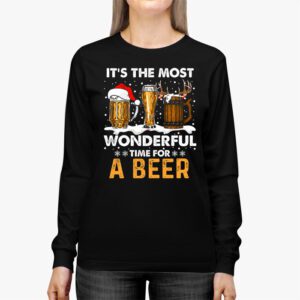 It's The Most Wonderful Time For A Beer Santa Hat Christmas Longsleeve Tee 2 Its The Most Wonderful Time For A Beer Santa Hat Christmas Longsleeve Tee 2 7