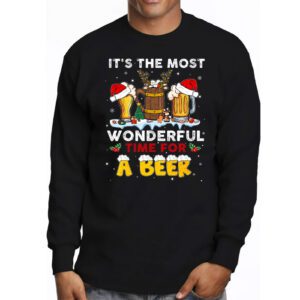 It's The Most Wonderful Time For A Beer Santa Hat Christmas Longsleeve Tee 3 Its The Most Wonderful Time For A Beer Santa Hat Christmas Longsleeve Tee 3 6