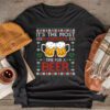 It's The Most Wonderful Time For A Beer Santa Hat Christmas Longsleeve Tee