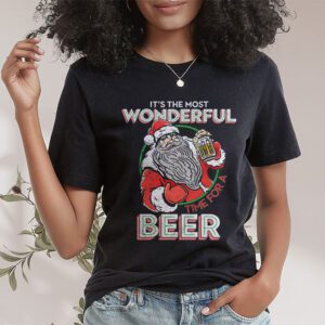 It's The Most Wonderful Time For A Beer Santa Hat Christmas T-Shirt 1 Its The Most Wonderful Time For A Beer Santa Hat Christmas T Shirt 1 5