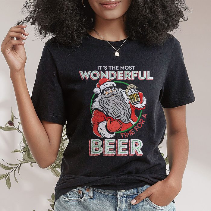 Its-The-Most-Wonderful-Time-For-A-Beer-Santa-Hat-Christmas-T-Shirt-1 Its The Most Wonderful Time For A Beer Santa Hat Christmas T Shirt 1 5