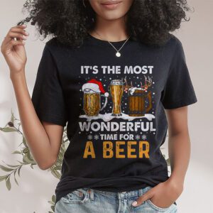 It's The Most Wonderful Time For A Beer Santa Hat Christmas T-Shirt 1 Its The Most Wonderful Time For A Beer Santa Hat Christmas T Shirt 1 7
