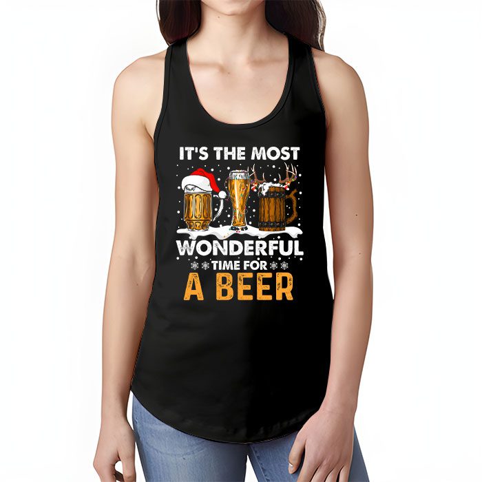 Its-The-Most-Wonderful-Time-For-A-Beer-Santa-Hat-Christmas-Tank-Top-1 Its The Most Wonderful Time For A Beer Santa Hat Christmas Tank Top 1 7