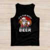It's The Most Wonderful Time For A Beer Santa Hat Christmas Tank Top